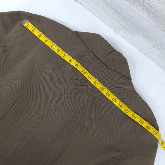 MICHAEL KORS BROWN RAIN COAT MEN'S SIZE 46L FOUR BUTTONS POCKETS LINING *EUC* - Picture 13 of 16